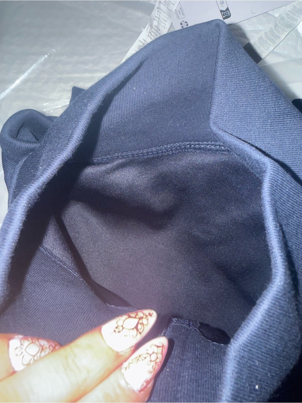 ALO Yoga Navy Quarter-Zip Sweatshirt - Picture 4 of 5